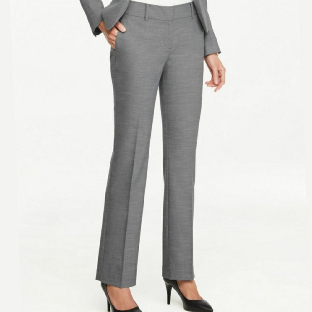 Ann Taylor Factory Signature Straight Gray Pants